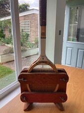 Vintage 1970s Wilson Club Champion Dunlop Red Diamond retro wooden tennis racket