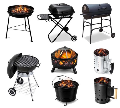 Portable charcoal bbq grill - charcoal,