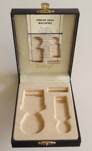 Empty medal case pingat jasa - case,