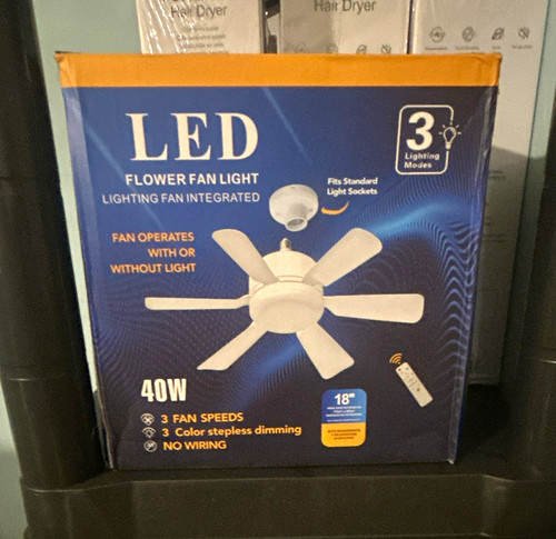 Led ceiling fan light 18in - ceiling,