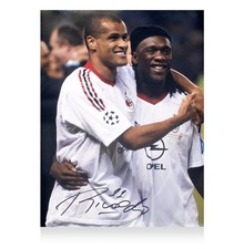 Rivaldo AC Milan UEFA Champions League 2003 Winner Signed Photo COA