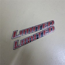 2x 3D Glossy Red LIMITED Acrylic Sticker Emblem Decal Badge Sport V6 AWD Utility