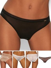 Gossard Glossies Brief Sheer Mid Rise Sexy Knickers Briefs Lingerie