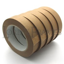 5 x 25mm Brown Self Adhesive Backing Tape Arts Crafts Picture Framing Canvas
