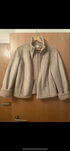 New faux suede shearling - &,