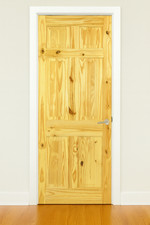 LPD Internal Knotty Pine 6 Panal Door Unfinished B Graded Stock