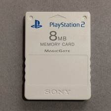 White 8MB Official PS2 Memory