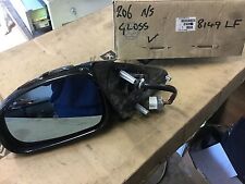 PEUGEOT 206 GTI  WING MIRROR ELECTRIC PASSENGER N/S 8149LF gloss  BLACK Temp sen
