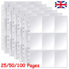100 Sheet Premium Double Sided 9-Pocket Pages Trading Card Albums Sleeves Binder