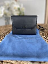 Smythson of Bond Street black leather purse wallet