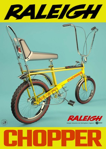 Vintage poster raleigh chopper - poster,