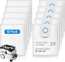 10 Pack 496187 Filter Bag for