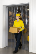 PVC Strip Curtain / Pedestrian / Warehouse Door Kit - 3.5m(w) x 2.5m(d) 200 x 2