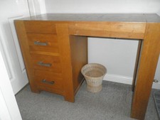 DESK ,PINE OFFICE /STUDENT DESK 76CMS H X 110CMS W X45CMS D,3 DRAWERS,STURDY