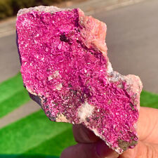 230G Natural Cobalto Calcite graininess Crystal Mineral specimen Healing-Congo