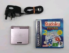 Nintendo Gameboy Advance SP Pink Console & Boxed Sudoku Fever Game Bundle
