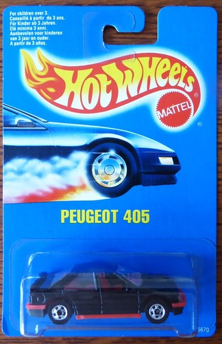 Hot wheels blue peugeot 405 - hot,