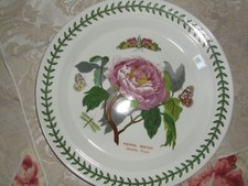 PORTMEIRION BOTANIC GARDEN FLORAL GREEN (1) DINNER PLATE VARIOUS FLOWERS 10.5
