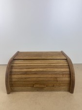 Wooden Roll Top Bread Bin