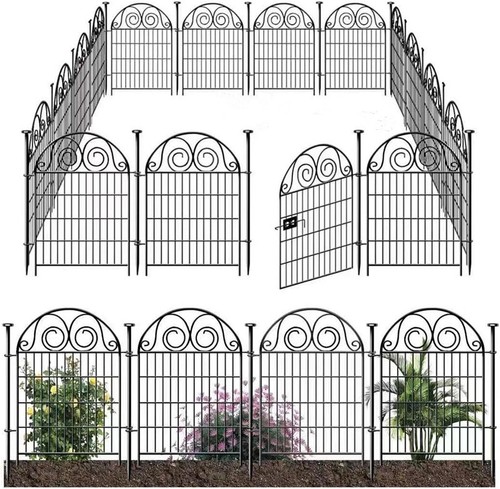 24ft garden fence with - x,
