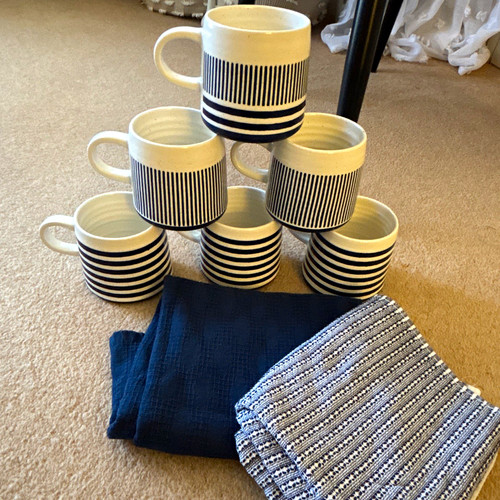 Home stoneware coffee mugs - home,