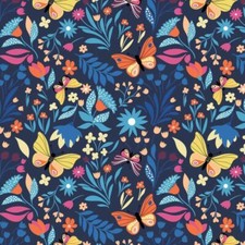 100% Cotton Fabric Butterflies