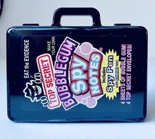 Vintage 1999 iCandy SPY NOTES Bubble Gum BLACK SUITCASE 3.5” Candy Container
