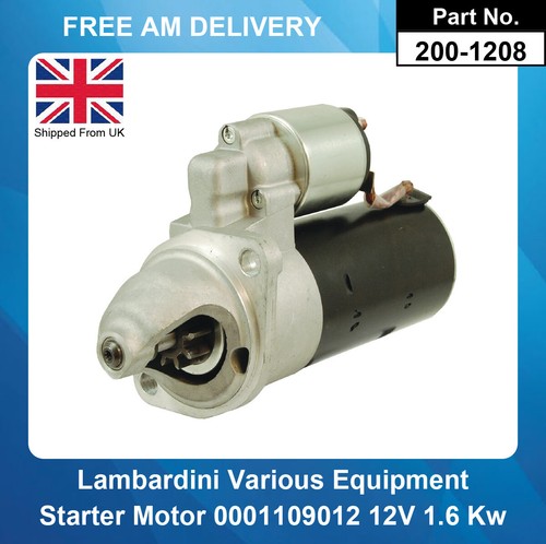 Starter motor for - starter, marine