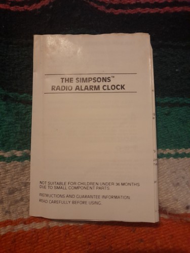 The simpsons radio - alarm, clock