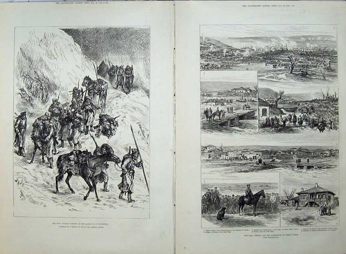 Old antique print war - print,