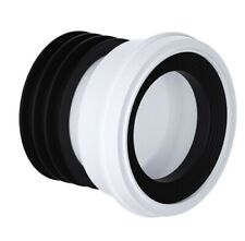 Straight WC Pan Connector to 110mm Soil Pipe Straight Toilet Pan Connector