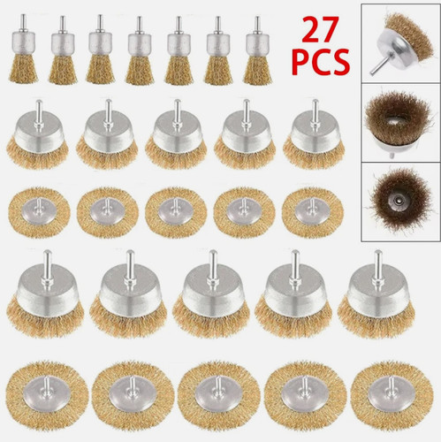 27pcs wire brush set rotary - wire,