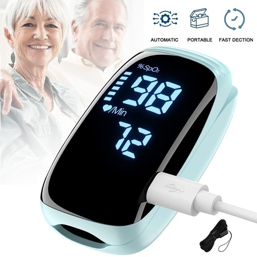 Finger pulse oximeter blood - finger,