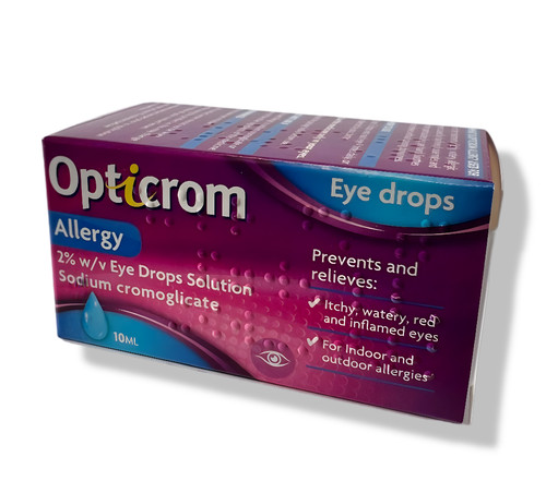 Opticrom allergy eye drops - allergy,