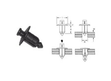 Suzuki 8mm Plastic Rivets faring  clips Pack of  10
