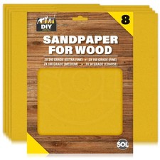 8 Assorted Sandpaper Sheets 60 100 150 240 Mixed Grit Fine Extra Medium Coarse