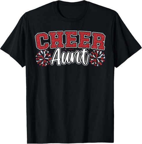 Cheer aunt team red - aunt, pom