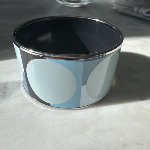 Hermes blue geometric enamel - blue,