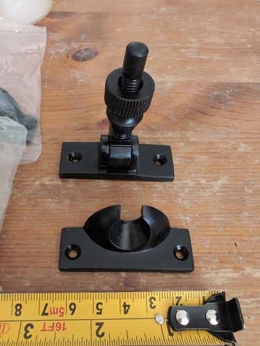 Black cast iron window - iron, locks