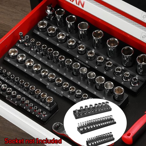 Magnetic socket organizer - magnetic,