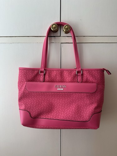 Guess bright pink tote - guess, travel