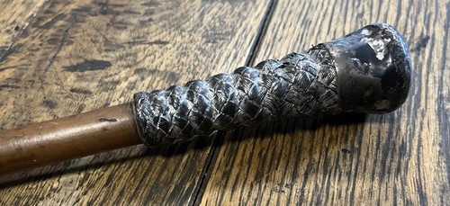 Antique weighted swagger stick - weighted,