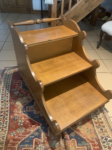 Vintage library steps with - steps,