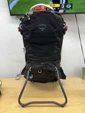 Osprey Poco Baby Carrier Black Gray Hiking Backpack No Shade Cover