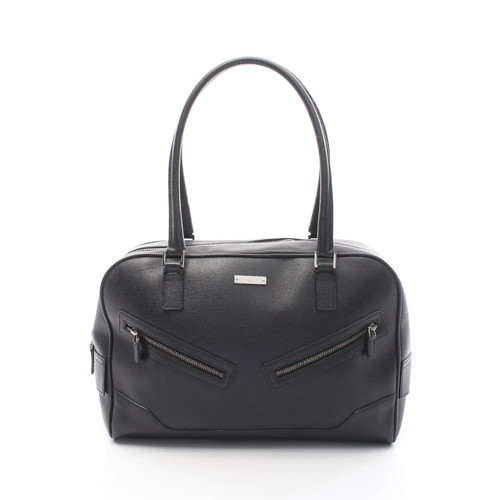 Gucci handbag black leather - gucci,