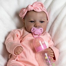Reborn Baby Dolls Realistic Newborn Girl Doll Vinyl Silicone Lifelike Xmas Gifts