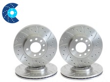 Front Rear Brake Discs For Subaru Impreza Brembo WRX STi 02-04 5x100mm pcd MTEC