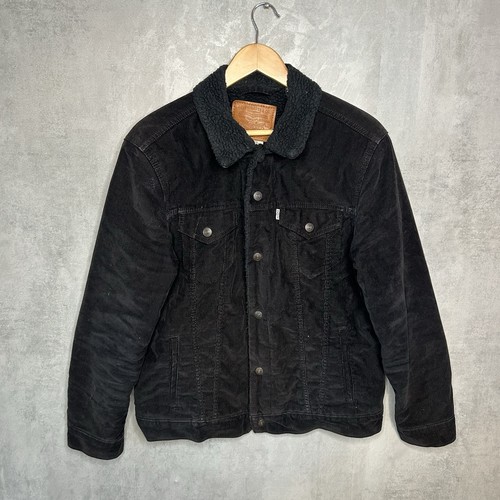 Levis black sherpa jacket mens - black,