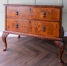 Queen Anne Inlaid Burr Walnut