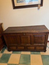 Georgian Oak Panel Mule Chest